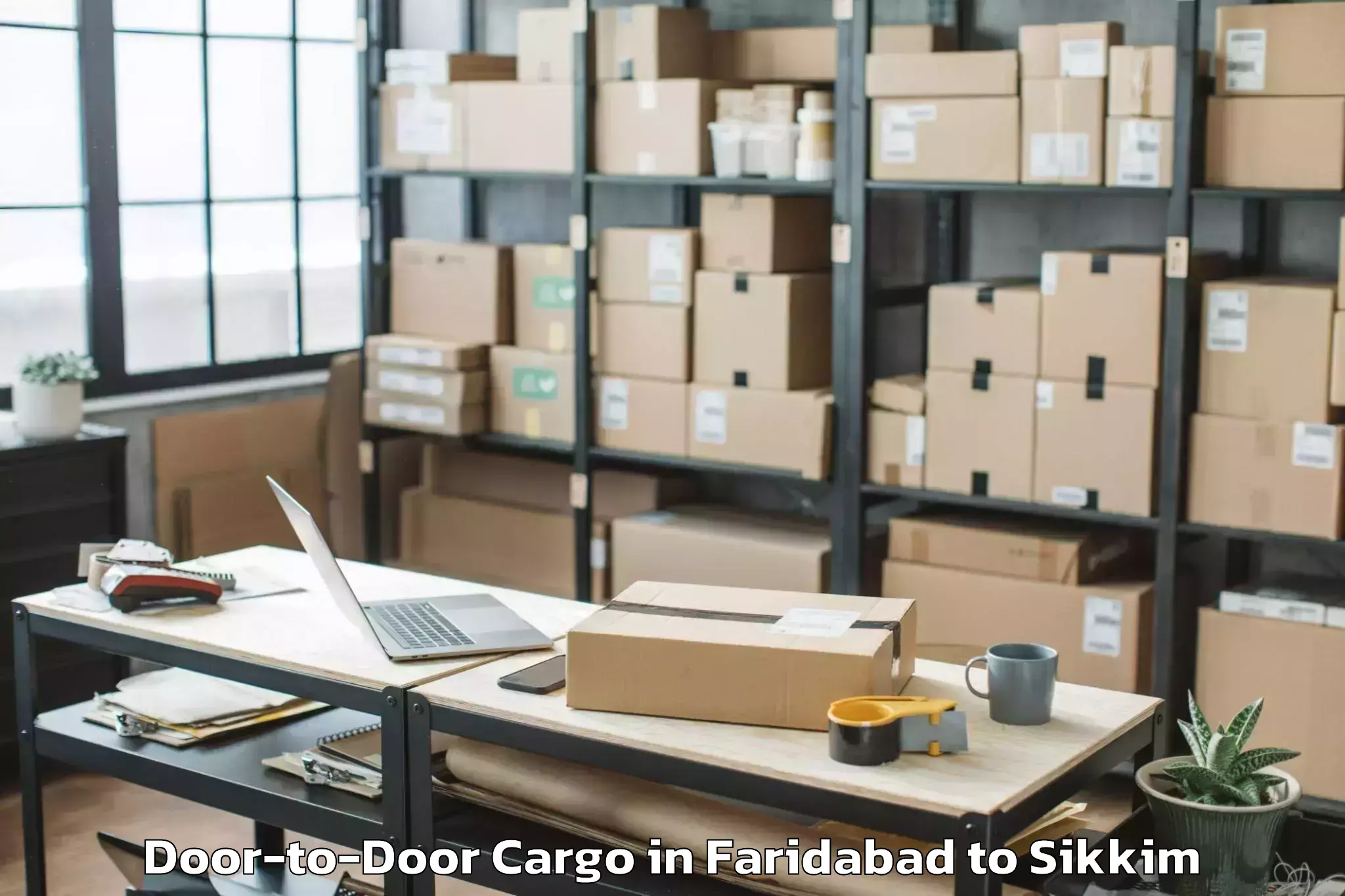 Hassle-Free Faridabad to Eiilm University Jorethang Door To Door Cargo